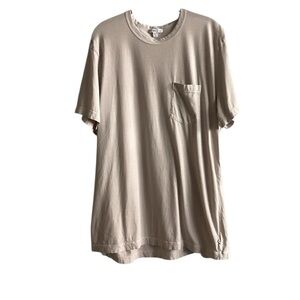 James Perse Combed Cotton Jersey Light Tan Short Sleeve Tee